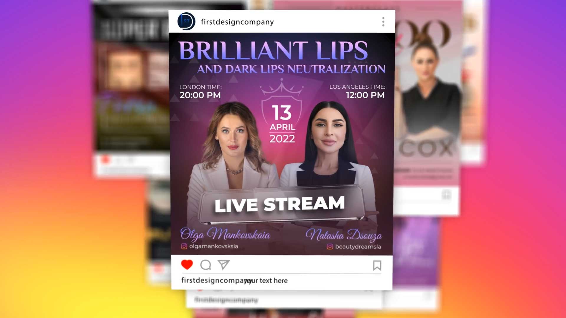 PMU social media design (Microblading, Eyebrow & Lip tattoo)
