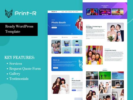 Photo Booth Photography Website Template