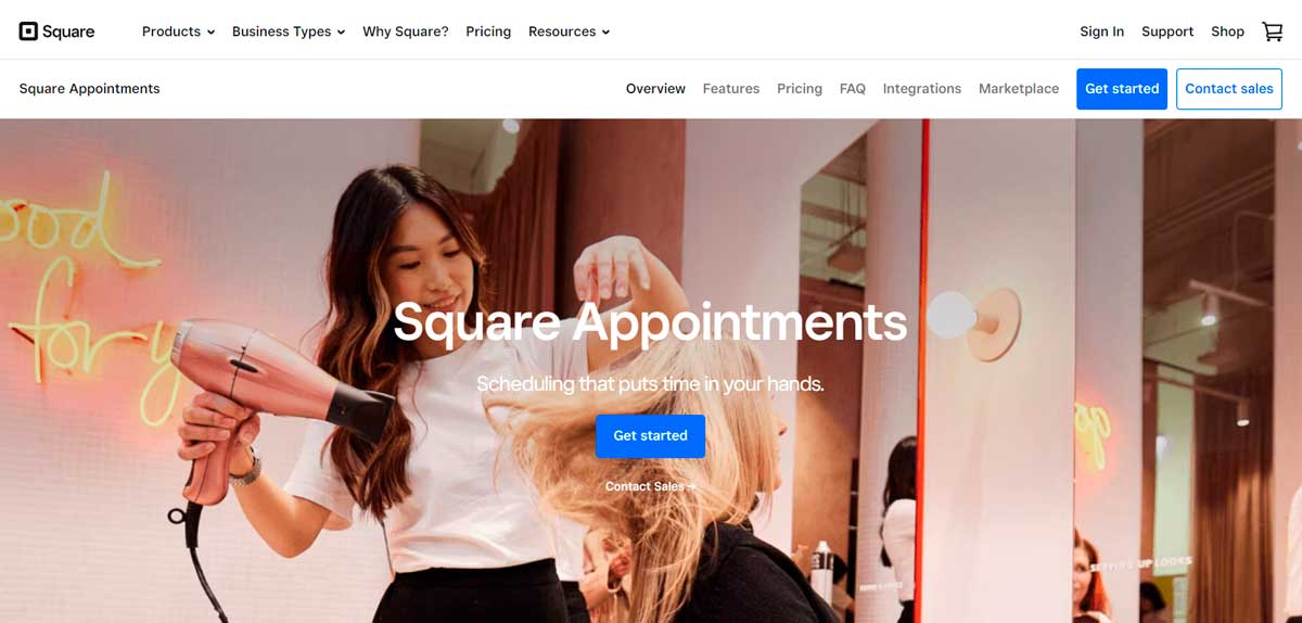 Square Appointments - Beauty Salon Booking Site