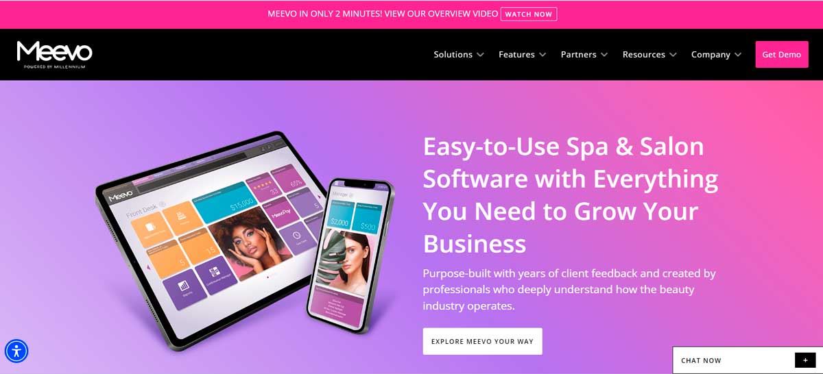 Meevo - Booking Website for Beauty Professionals