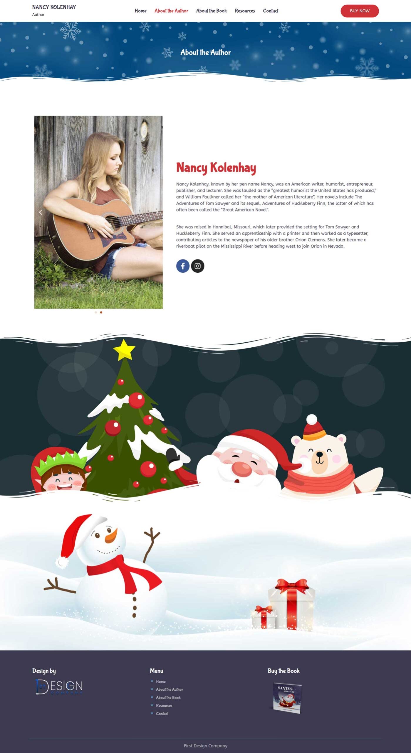 Book Author Website Template for Children's Book | WordPress Theme for Children’s Book Writer