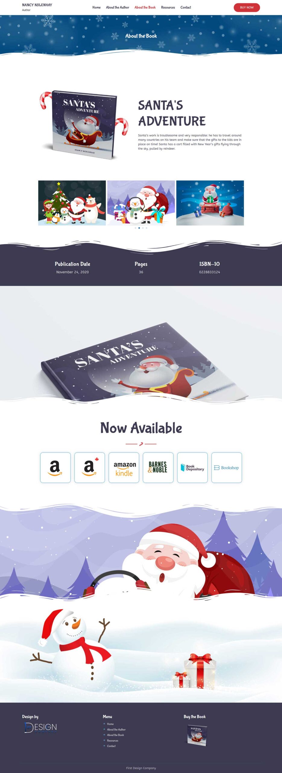 Book Author Website Template for Children's Book | WordPress Theme for Children’s Book Writer
