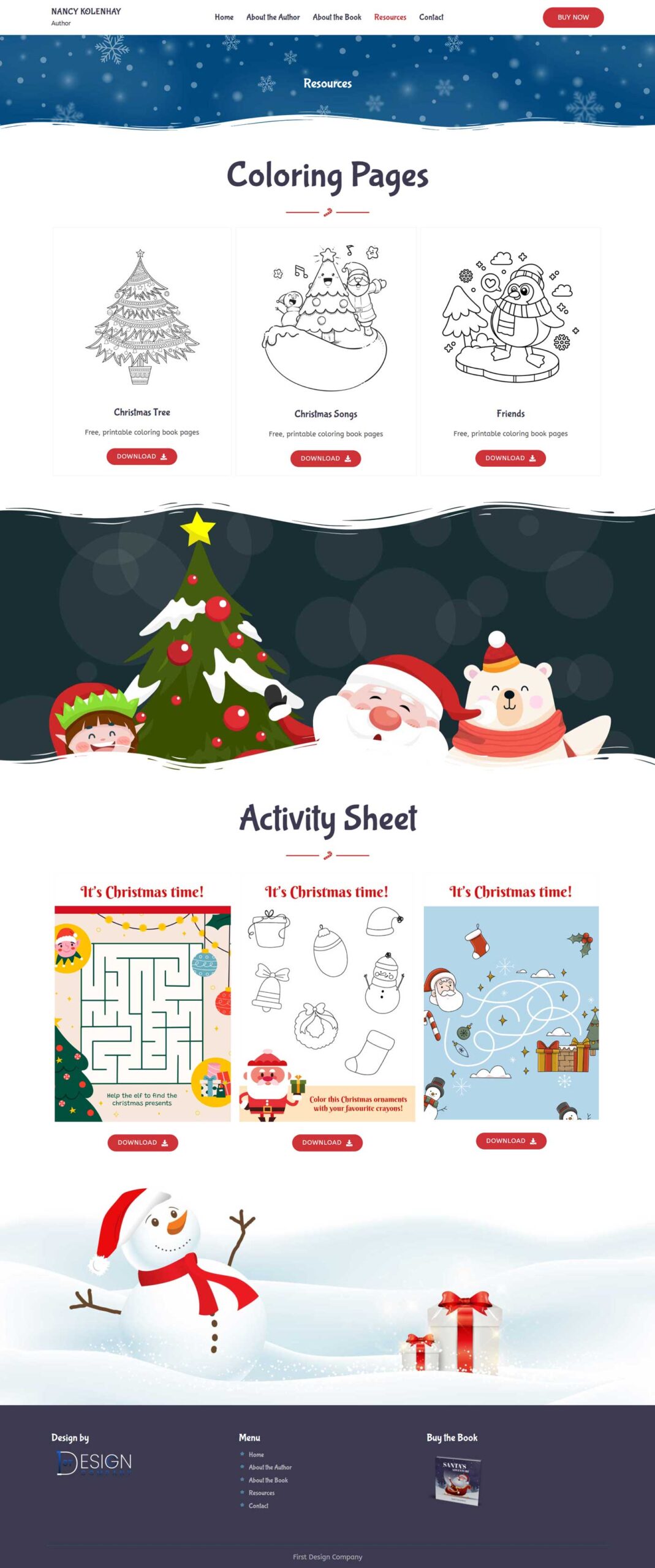 Book Author Website Template for Children's Book | WordPress Theme for Children’s Book Writer