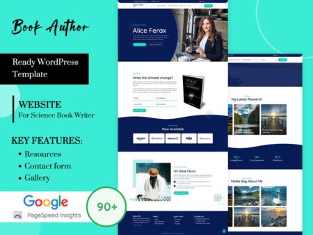 Book Writer Website Template