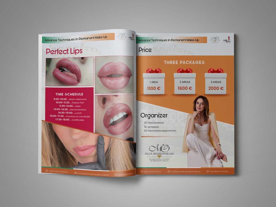 Brochure Design for PMU Artist, Beauty Clinic or Salon