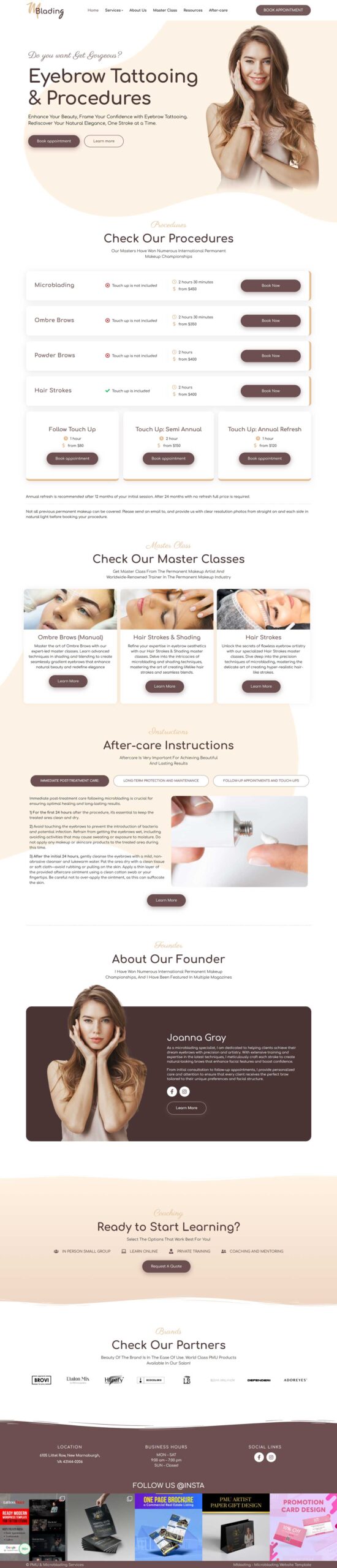 Beauty Clinic Website Template
