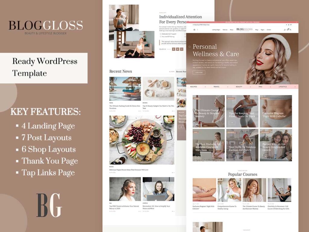 Fashion WordPress Theme | Lifestyle Blog Website Template
